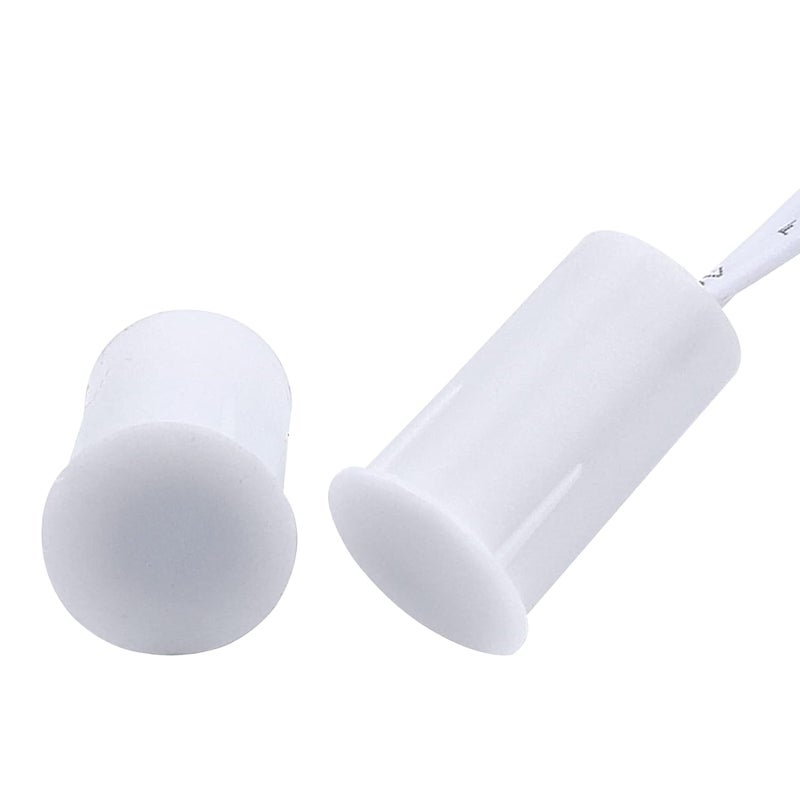 Manesi Magnetic Door Switch RC-33 NC Recessed Wired Security Window Door Contact Sensor Alarm White - (10 Sets) - Image 2